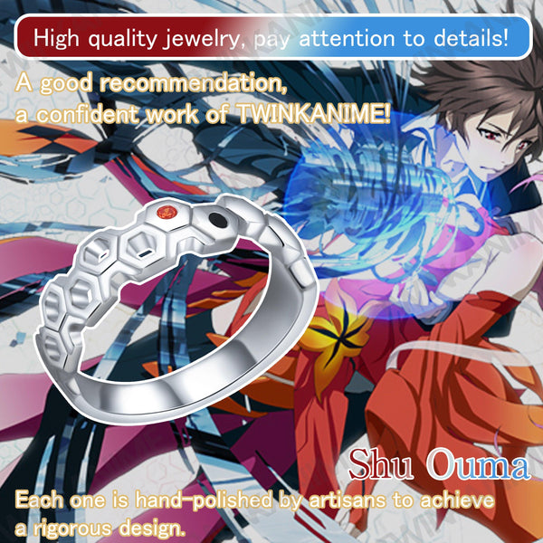 Anime GUILTY CROWN GC S925 Adjustable Ring - TWINKANIME
